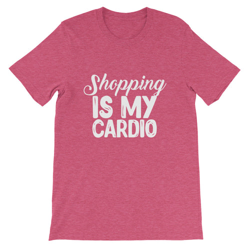 Shopping is My Cardio Short-Sleeve Unisex Jersey T-Shirt