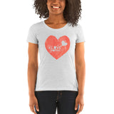 Shop Life™ I LOVE SHOPPING Short Sleeve Tee in Living Coral!