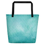 Shop Life™ Watercolor Beach Bag or Shopping Bag - Ocean